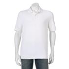 Big & Tall Croft & Barrow&reg; Classic-fit Easy-care Pique Polo, Men's, Size: L Tall, White