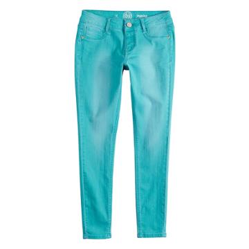 Girls 7-16 & Plus Size So&reg; Constructed Jeggings, Size: 14, Turquoise/blue (turq/aqua)