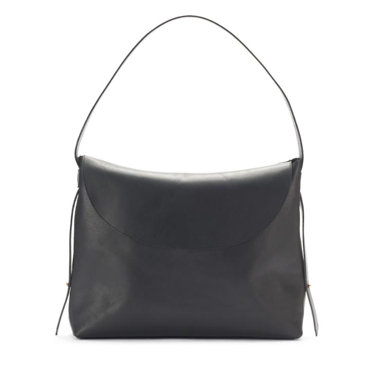 Sonoma Goods For Life&trade; Mia Leather Foldover Flap Shoulder Bag, Women's, Black