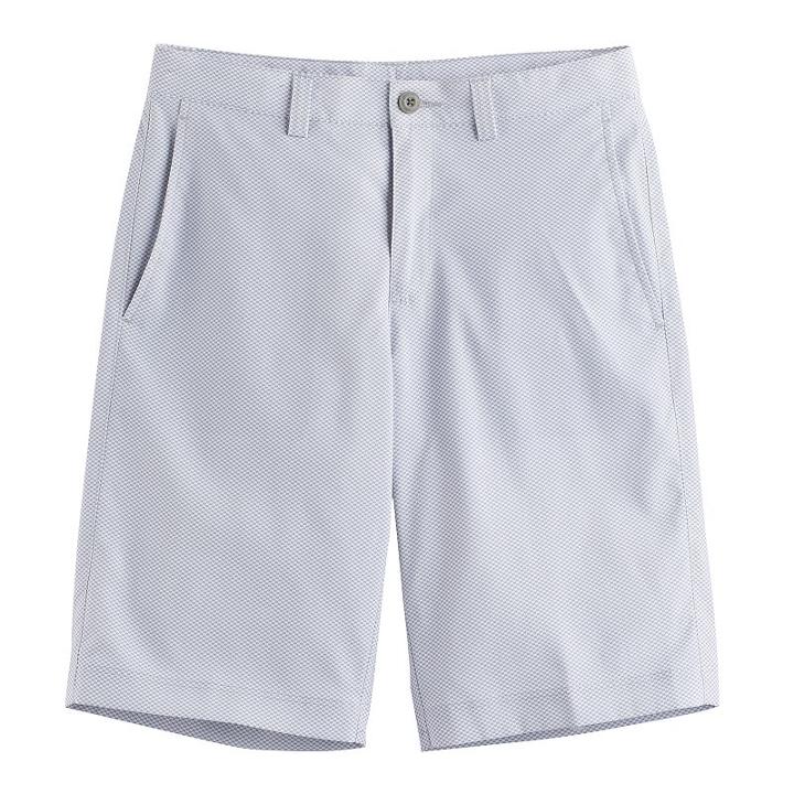 Boys 8-20 Pga Tour Birdseye Flat-front Shorts, Size: Xl 18-20, Silver
