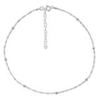 Primrose Sterling Silver Beaded Choker Necklace, Women's, Charcoal