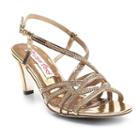 2 Lips Too Too Emma Women's High Heel Dress Sandals, Girl's, Size: Medium (9.5), Gold