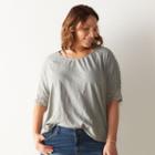 Plus Size Sonoma Goods For Life&trade; Lace-accent Top, Women's, Size: 2xl, Lt Green