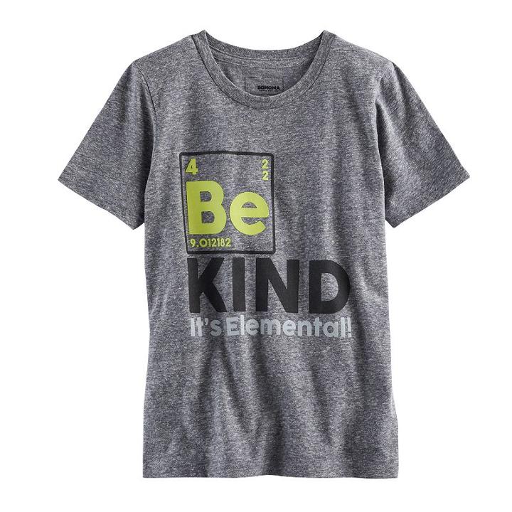 Boys 4-16 Kohl's Cares&reg; Sonoma Goods For Life&trade; Communitees Graphic Tee, Size: Small, Grey