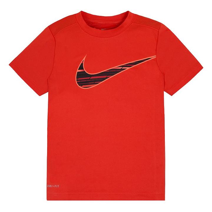 Boys 4-7 Nike Logo Dri-fit Graphic Tee, Size: 5, Drk Orange