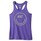 Girls 7-16 Nike Smiley Face Racerback Tank Top, Size: Xl, Purple Oth