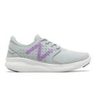 New Balance Fuelcore Coast V3 Girls' Running Shoes, Size: 4 Wide, Light Grey