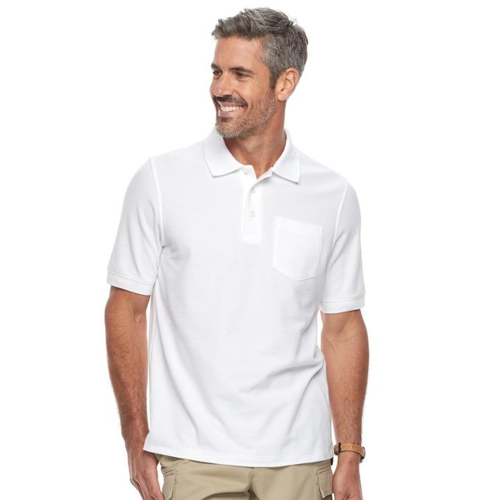 Men's Croft & Barrow&reg; Polo, Size: Xxl, White