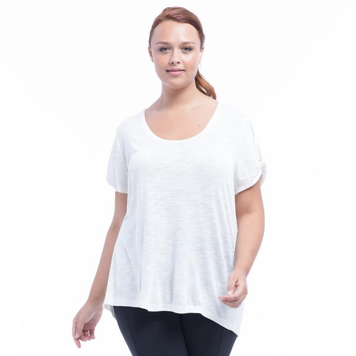 Plus Size Balance Collection Tee, Women's, Size: 3xl, Natural
