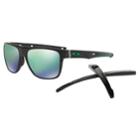 Oakley Crossrange Xl Oo9360 58mm Square Jade Iridium Mirror Sunglasses, Men's, Black