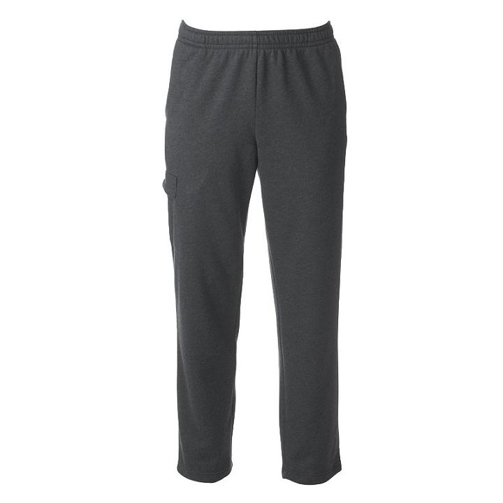 Big & Tall Tek Gear&reg; Fleece Cargo Pants, Men's, Size: 2xb, Dark Grey