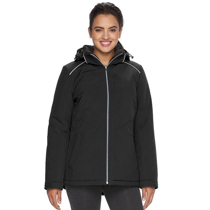 Women's Zeroxposur Imani Stretch Hooded Jacket, Size: Medium, Black