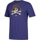 Men's Adidas East Carolina Pirates White Noise Bar Tee, Size: Large, Ecu Purple