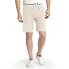 Men's Izod Saltwater Classic-fit Solid Flat-front Shorts, Size: 36, Lt Beige