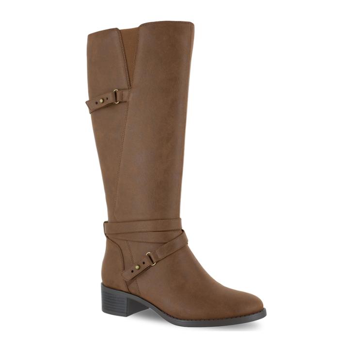 Easy Street Carlita Women's Knee High Boots, Size: Medium (8.5), Dark Brown