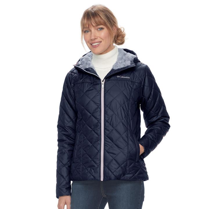 Plus Size Columbia Copper Crest Hooded Quilted Jacket, Women's, Size: 1xl, Purple Oth