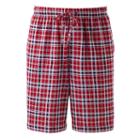 Men's Croft & Barrow&reg; True Comfort Sleep Shorts, Size: Large, Med Red