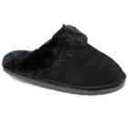 Lamo Women's Fleece Scuff Slippers, Girl's, Size: Small, Black