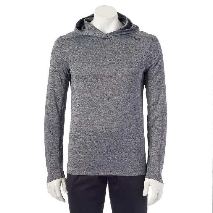 Men's Fila Sport&reg; Alpha Lightweight Hoodie, Size: Small, Black