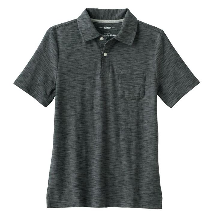 Boys 8-20 Urban Pipeline&reg; Ultimate Slubbed Polo, Boy's, Size: Small, Black