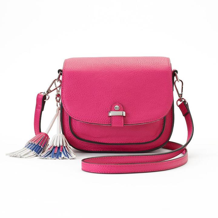 Candies&reg; Tassel Saddle Bag, Women's, Light Pink