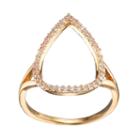 Lc Lauren Conrad Cubic Zirconia Open Teardrop Ring, Women's, Size: 7, Gold