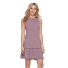 Sonoma Goods For Life, Women's &trade; Striped Drop-waist Dress, Size: Medium, Med Purple