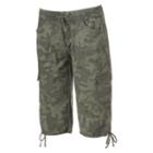 Juniors' Unionbay Drawstring Roll-tab Capris, Girl's, Size: Xs, Green Oth