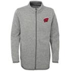 Boys 8-20 Wisconsin Badgers Lima Fleece Jacket, Size: S 8, Grey