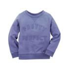 Girls 4-8 Carter's French Terry Slogan Applique Pullover, Size: 4, Purple