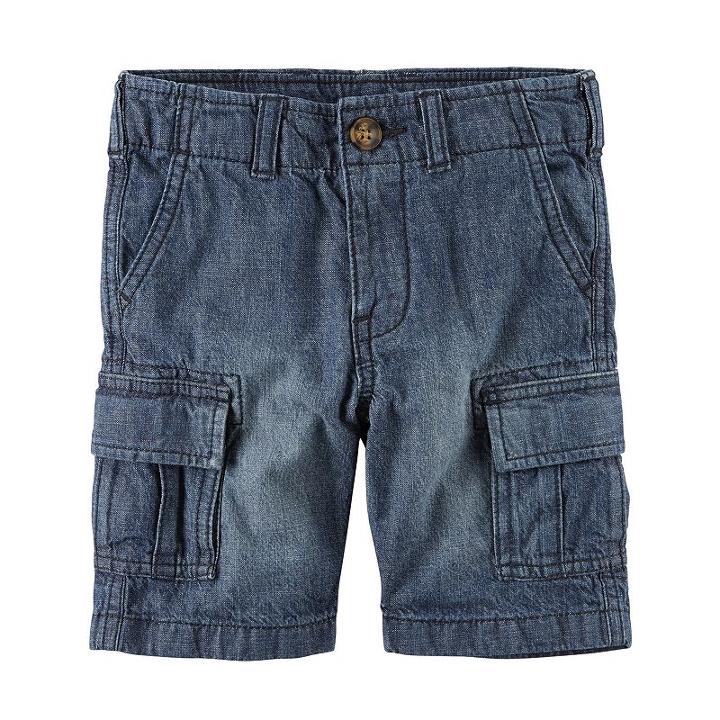 Boys 4-8 Carter's Denim Cargo Shorts, Boy's, Size: 7, Blue Other