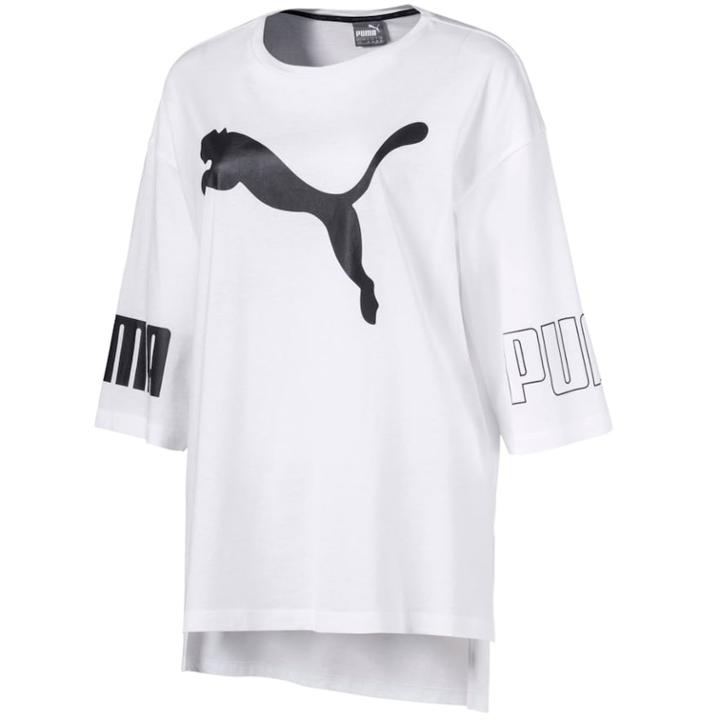 Women's Puma Modern Sport Logo Graphic Tee, Size: Xl, White