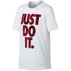 Boys 8-20 Nike Just Do It Dri-fit Tee, Size: Small, White