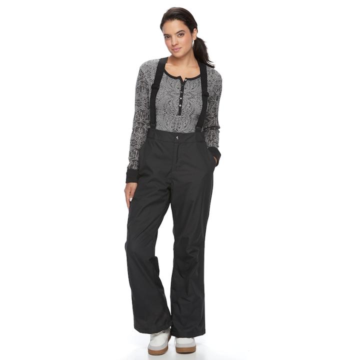 Women's Zeroxposur Jenna Ski Bib Overalls, Size: Small, Black
