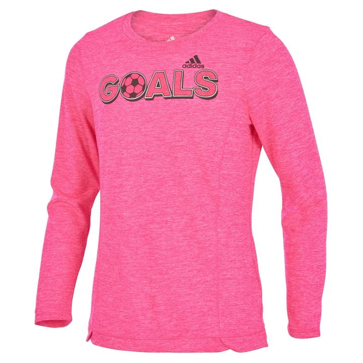 Girls 7-16 Adidas Winning Vibes Tee, Size: Medium, Med Pink