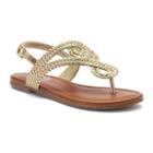 So&reg; Breeze Girls' Slingback Sandals, Girl's, Size: 1, Gold