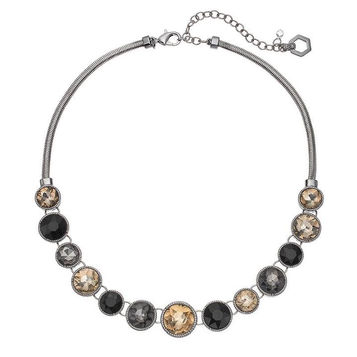 Simply Vera Vera Wang Circle Omega Chain Necklace, Women's, Multicolor
