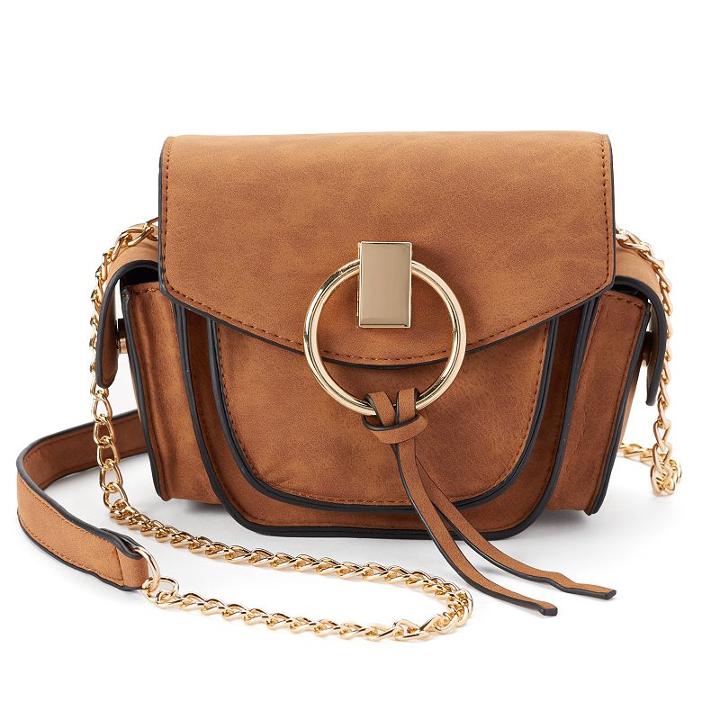 Yoki Camera Crossbody Bag, Women's, Brown