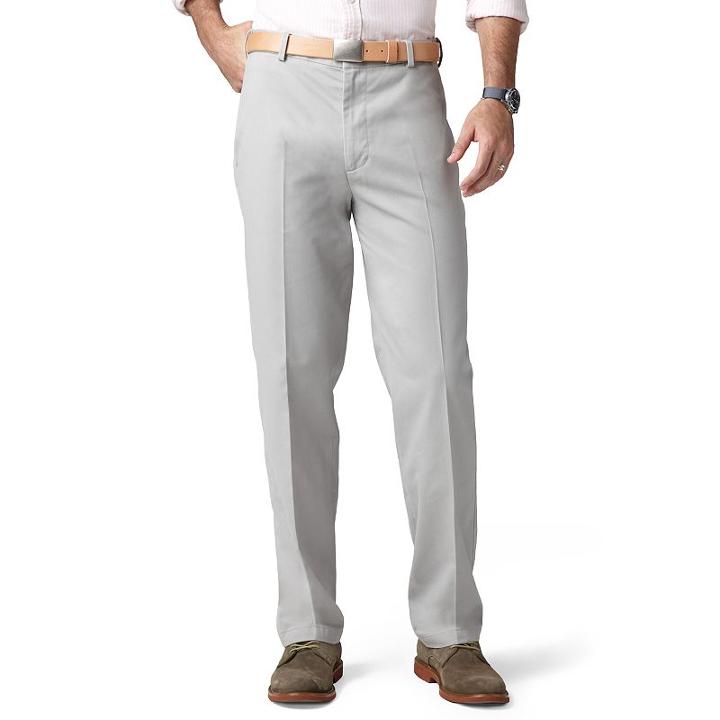 Dockers&reg; Comfort-waist D3 Classic-fit Full-elastic Flat-front Pants - Men, Size: 40x32, Grey