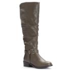Apt. 9&reg; Women's Slouch Tall Riding Boots, Size: 6.5, Grey