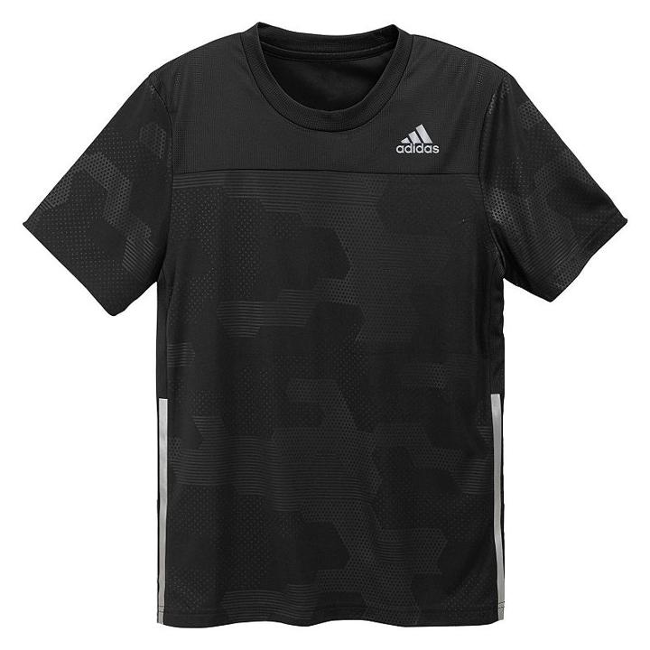 Boys 8-20 Adidas Embossed Digi Camo Tee, Boy's, Size: 18-20, Black