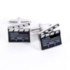 Bey-berk Film Clapper Cuff Links, Men's, Multicolor