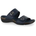 Easy Street Dory Women's Sandals, Size: 10 Wide, Blue (navy)