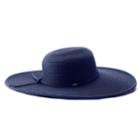 Women's Scala Wide Brim Sun Hat, Blue (navy)