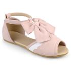 Journee Darla Girls' Sandals, Girl's, Size: 4, Pink