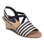 A2 By Aerosoles Boyzenberry Women's Nautical Wedge Sandals, Size: Medium (8), Med Blue
