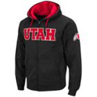 Men's Utah Utes Full-zip Fleece Hoodie, Size: Large, Grey