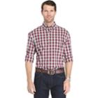 Men's Izod Regular-fit Tartan Plaid Button-down Shirt, Size: Large, White Oth