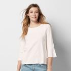 Women's Sonoma Goods For Life&trade; Flared Top, Size: Xs, Natural