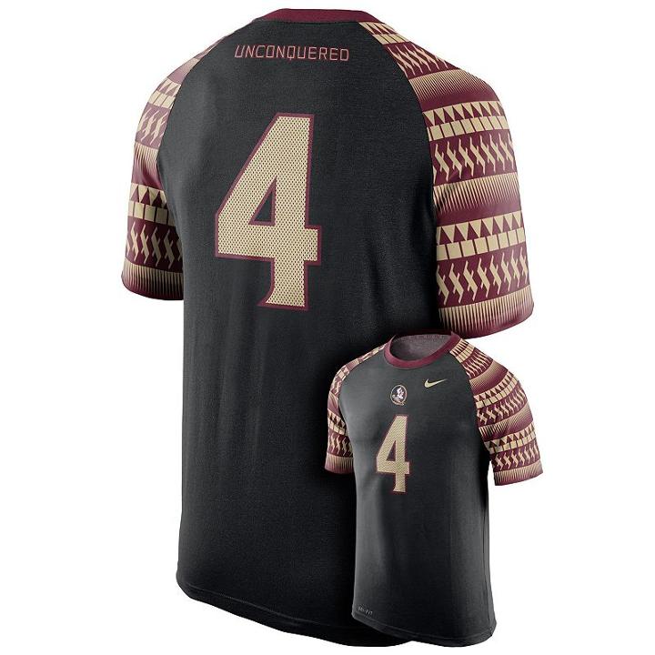 Men's Nike Florida State Seminoles Dri-fit Wild Card Tee, Size: Medium, Black
